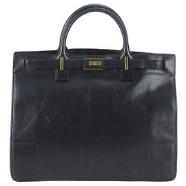 Bolso Tote de piel negra para mujer de Gucci