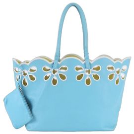 Céline Borsa Tote in pelle Celine con motivo floreale