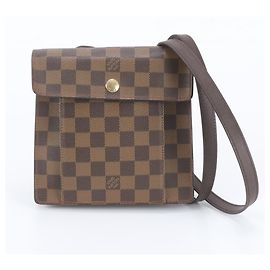 Louis Vuitton Damier Pimlico Schultertasche aus Leder