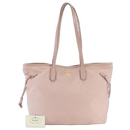 Prada Tessuto Nylon BR4001 Leather Tote Bag