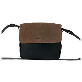 Bolsa de Ombro em Couro Loewe Velázquez com Logótipo Gravado