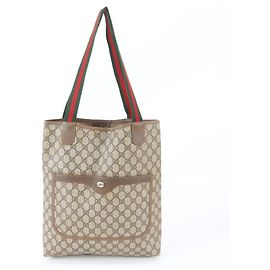 Borsa Tote in pelle Gucci Old GG Supreme Sherry Line