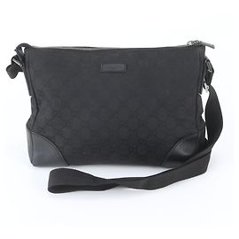 Gucci GG Canvas Leather Shoulder Bag