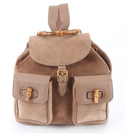 Borsa a tracolla in pelle Gucci Old Bamboo