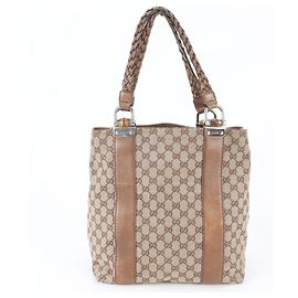 Borsa Tote e a Tracolla Gucci GG Canvas Bamboo