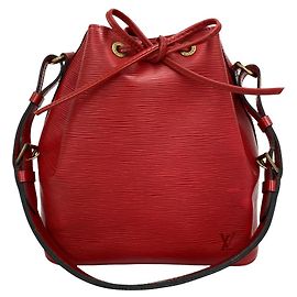 Bolsa de Ombro com Cordão Louis Vuitton Vintage Petit Noé em Couro Epi