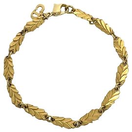 Pulsera de dijes de hojas vintage Christian Dior