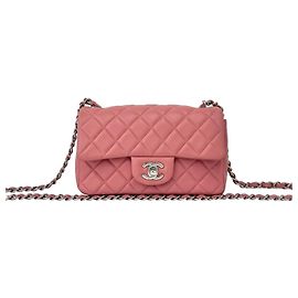 Chanel Matelassé Coco Mark Schultertasche mit Kette aus Lammleder