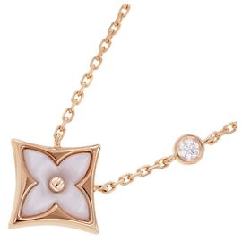 Louis Vuitton Star Blossom Halskette mit rosa Perlmutt