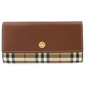 Burberry Nova Check Bi-fold Long Wallet