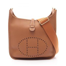 Hermès Bolso de hombro Hermes Evelyne 3 Trois PM Gold