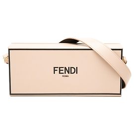 Bolso bandolera horizontal box Fendi de piel rosa