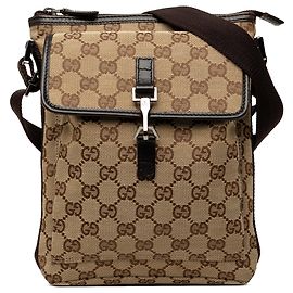 Borsa a tracolla Gucci Jackie in tela GG beige