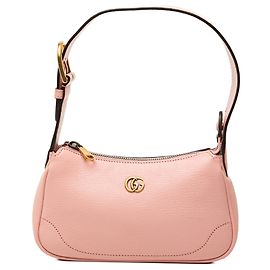 Gucci Pink Mini Goatskin Aphrodite Shoulder Bag