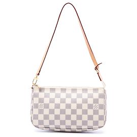 Louis Vuitton White Damier Azur Pochette Accessoires