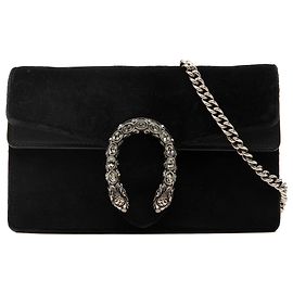 Gucci Mini Dionysus Crossbody en terciopelo negro