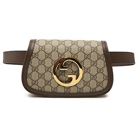 Gucci Beige GG Supreme Blondie Gürteltasche