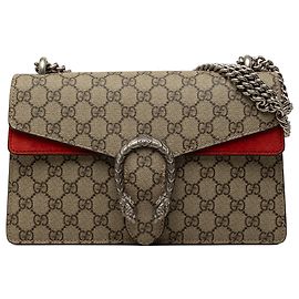 Borsa a tracolla Gucci Dionysus Medium GG Supreme Beige
