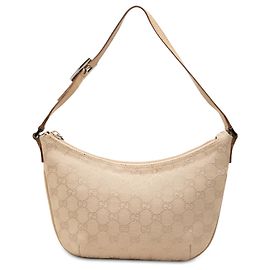 Borsa a tracolla Gucci in tela GG beige