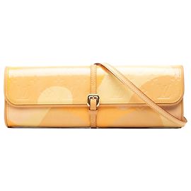 Louis Vuitton Yellow Monogram Vernis Fleurs Pochette
