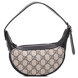 Borsa a tracolla Gucci Mini GG Supreme Web Ophidia Beige