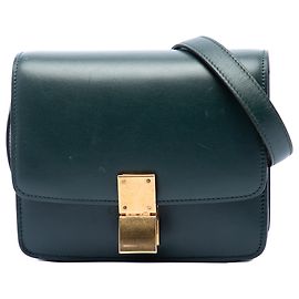 Céline Celine Green Small Calfskin Classic Box