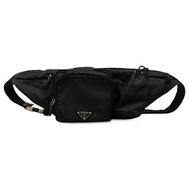 Bolsa de cintura Prada em Tessuto preto com múltiplos bolsos