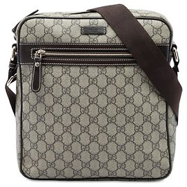 Bolsa Tiracolo Gucci Beige GG Supreme