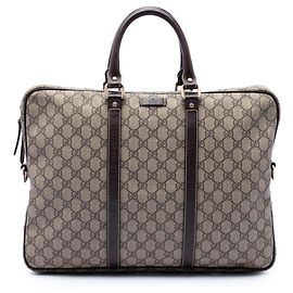 Sac business Gucci Beige GG Supreme