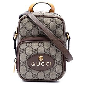Borsa Satchel Gucci Beige Mini GG Supreme Neo Vintage