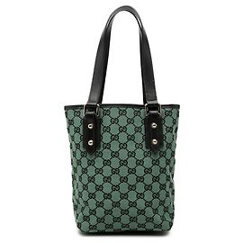 Gucci Green GG Canvas Tote