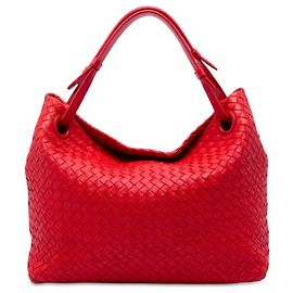 Bottega Veneta Bolso Tote Garda Medium de Nappa Intrecciato Rojo