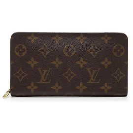 Louis Vuitton Brown Monogram Porte Monnaie Zippy Long Wallet