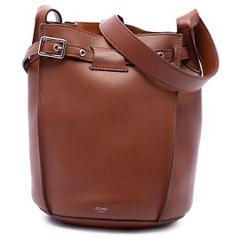 Céline Celine Big Bag Bucket aus braunem Leder