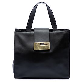 Bolsa Gucci em couro de bezerro preto