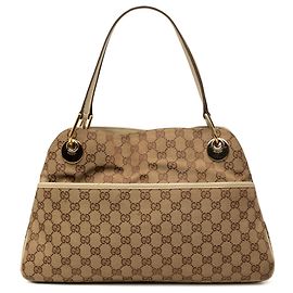 Sac à épaule Gucci Beige GG Canvas Eclipse