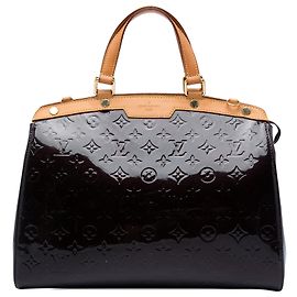 Louis Vuitton Purple Monogram Vernis Brea GM