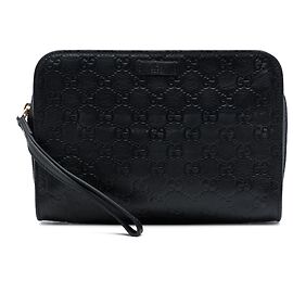 Clutch Gucci Black Guccissima