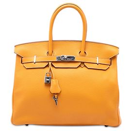 Hermès Yellow Epsom Candy Birkin Retourne 35