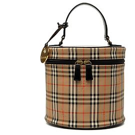 Necessaire Burberry Beige Haymarket Check Canvas