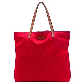 Bolso tote Gucci de nailon GG rojo