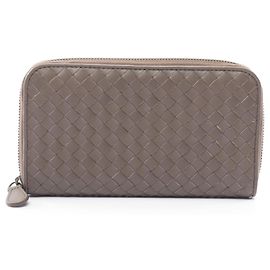 Cartera larga redonda Bottega Veneta Intrecciato