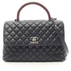 Chanel Matelassé Coco Handle 2-Way Handbag