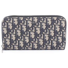 Christian Dior Dior Oblique Rundes Langportemonnaie