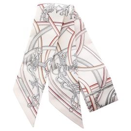 Hermès Hermes Twilly HARNAIS LEGENDAIRE Ribbon Scarf