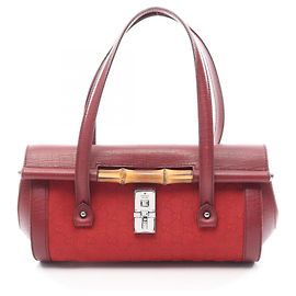 Borsa Gucci Bamboo GG Canvas