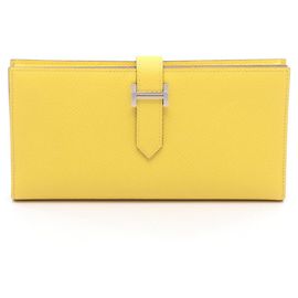 Hermès Carteira longa bi-fold Hermes Bearn Soufflé