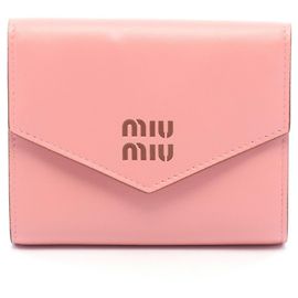 Miu Miu SOFTY LOGO Tri-fold Wallet