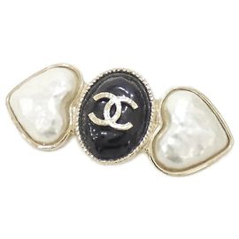 Broche Chanel AB7505 Blanco y Negro
