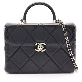 Chanel Matelassé Vanity Bag mit oberem Griff